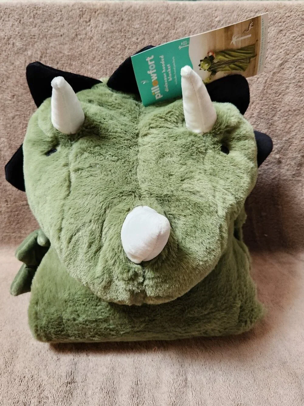 PILLOWFORT - Kid's Dinosaur Wearable Hooded Blanket 50